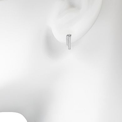 LC Lauren Conrad Silver Tone Minimalist Nickel Free Earrings 5-Pack Set