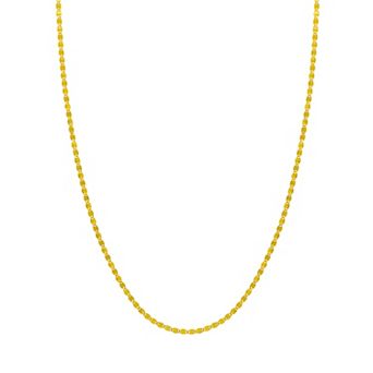 Color Romance 14k Gold Textured Valentino Chain Necklace