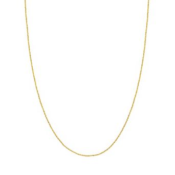 Color Romance 14k Gold Adjustable Sparkle Chain with Slider Bead