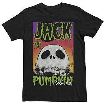 Disney's The Nightmare Before Christmas Jack The Pumpkin King Men's Graphic Tee