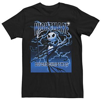 Disney's The Nightmare Before Christmas Jack Skellington Lightning Men's Graphic Tee