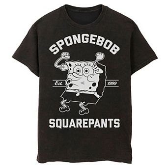 Men's Nickelodeon SpongeBob SquarePants Est. 1999 Mineral Wash Graphic Tee