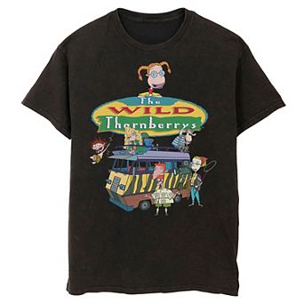 Men's Nickelodeon The Wild Thornberrys Family RV Logo Mineral Wash Graphic Tee