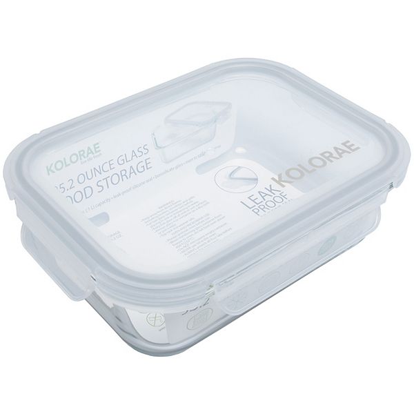 Kolorae Rectangle Glass Food Storage Rectangle Container