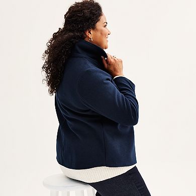 Plus Size Croft & Barrow® Double Breasted Jacket