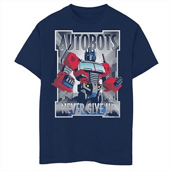 Boys 8-20 Transformers Optimus Prime Autobots Never Give Up Graphic Tee