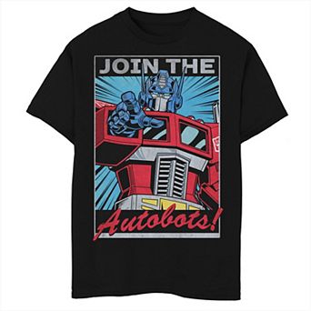 Boys 8-20 Transformers Optimus Prime Join The Autobots Poster Graphic Tee