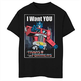 Boys 8-20 Transformers Optimus Prime I Want You Graphic Tee