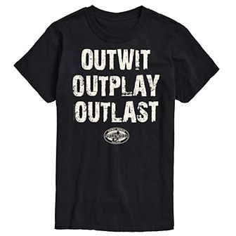 Big & Tall Survivor Outwit Outplay Outlast Graphic Tee