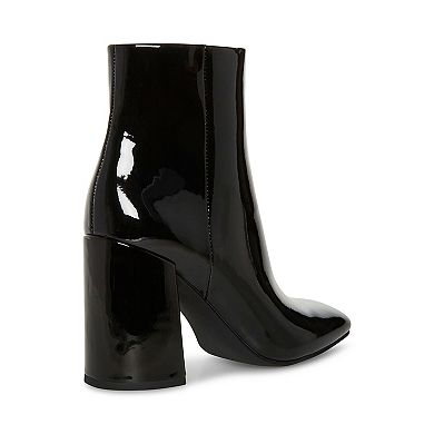 madden girl While Black Patent Women's Heeled Boots