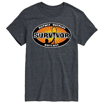Big & Tall Survivor Logo Badge Graphic Tee