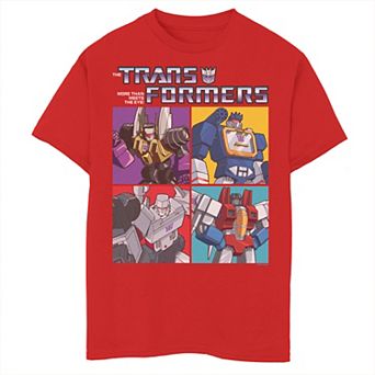 Boys 8-20 Transformers Four Autobot Box Up Graphic Tee