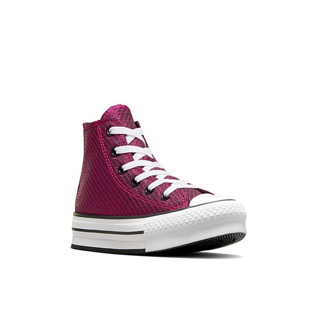 Converse Chuck Taylor All Star Eva Hi Lift Sparkle Little Kid Girls\'  Platform Sneakers | Sneaker high