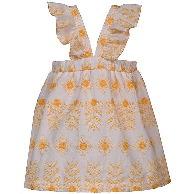 Baby & Toddler Girl Bonnie Jean Embroidered Flutter Dress