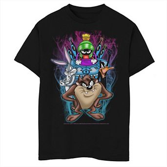Boys 6-20 Looney Tunes Group Shot Airbrush Graphic Tee