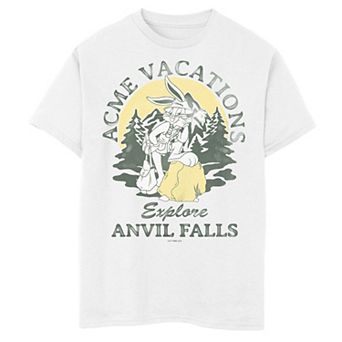 Boys 8-20 Looney Tunes Bugs Vacations Explore Anvil Falls Graphic Tee