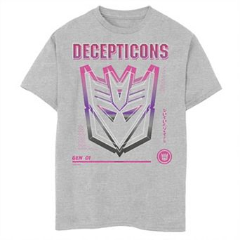 Boys 8-20 & Husky Transformers Decepticons Gen 01 Badge Graphic Tee