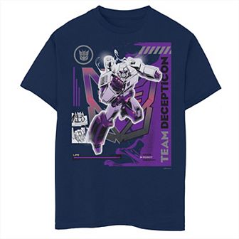 Boys 8-20 & Husky Transformers Japanese Style Art Team Decepticon Graphic Tee