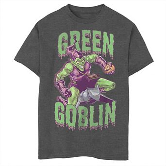 Boys 8-20 & Husky Marvels Spiderman Green Goblin Ready To Attack Graphic Tee