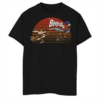 Boys 8-20 & Husky Looney Tunes Wile E. Coyote & Road Runner Beep Beep Chase Graphic Tee