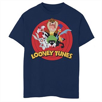 Boys 8-20 & Husky Looney Tunes Group Portrait Logo Graphic Tee