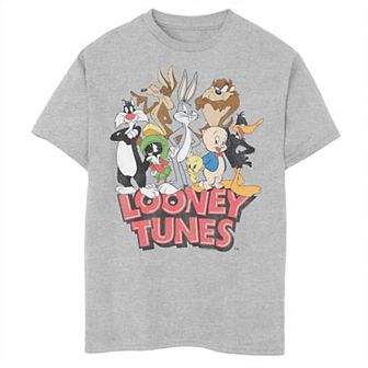 Boys 8-20 & Husky Looney Tunes Characters Lineup Graphic Tee