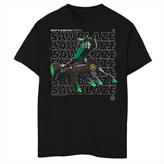 Boys 8-20 Battlebots Sawblaze Portrait Overlay Graphic Tee