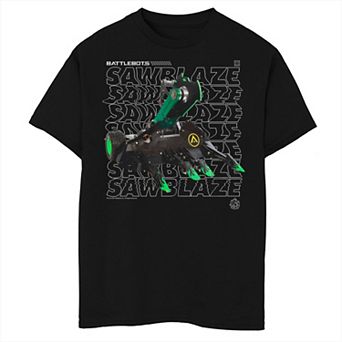 Boys 8-20 Battlebots Sawblaze Portrait Overlay Graphic Tee