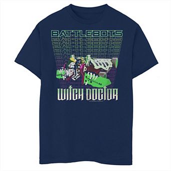 Boys 8-20 Battlebots Witch Doctor Robot Graphic Tee