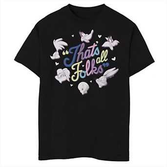 Boys 8-20 Looney Tunes That's All Folks Pastel Colors Graphic Tee