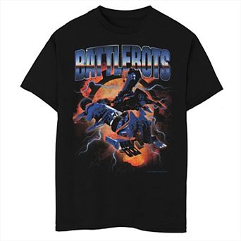 Boys 8-20 Battlebots Robots Explosion Collage Graphic Tee