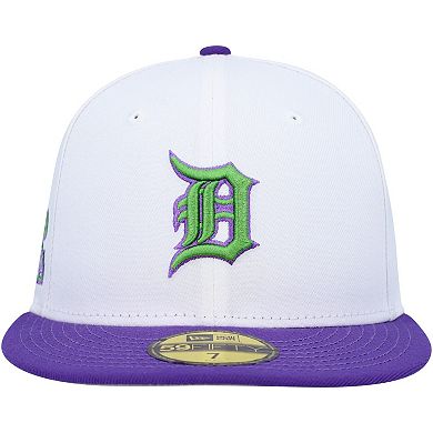 Men's New Era White Detroit Tigers 1984 World Series Side Patch 59FIFTY Fitted Hat