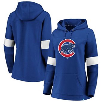 Women's Royal Chicago Cubs Plus Size Colorblock Pullover Hoodie