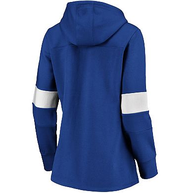 Women's Royal Chicago Cubs Plus Size Colorblock Pullover Hoodie