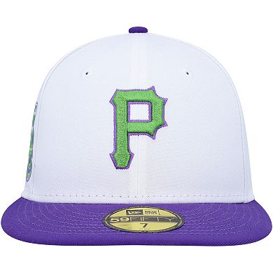 Men's New Era White Pittsburgh Pirates 1979 World Series Side Patch 59FIFTY Fitted Hat