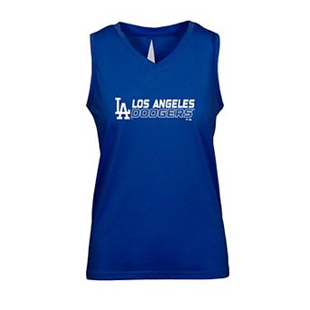 Women's Levelwear Royal Los Angeles Dodgers Paisley Chase V-Neck Tank Top