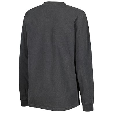 Women's Soft as a Grape Black Chicago White Sox Team Pigment Dye Long Sleeve T-Shirt