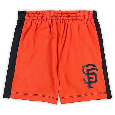 Infant Brown/Orange San Francisco Giants Stealing Homebase 2.0 T-Shirt & Shorts Set