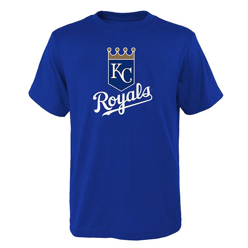 UPC 196867735213 product image for Youth Royal Kansas City Royals Logo Primary Team T-Shirt, Boy's, Size: YTH Large | upcitemdb.com