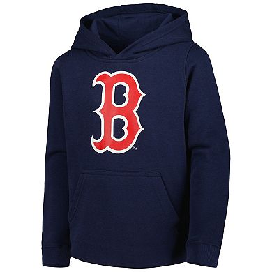 Youth Navy Boston Red Sox Team Primary Logo Pullover Hoodie