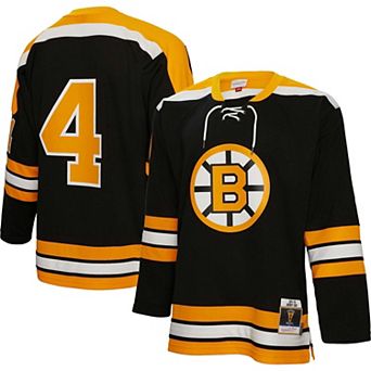 Men's Mitchell & Ness Bobby Orr Black Boston Bruins 1971/72 Blue Line Player Jersey