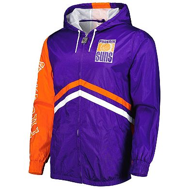 Men's Mitchell & Ness Purple Phoenix Suns Undeniable Full-Zip Windbreaker Jacket