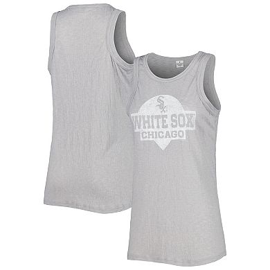Women's Soft as a Grape Gray Chicago White Sox Tri-Blend Tank Top