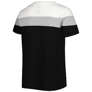 Women's White/Black San Francisco Giants Plus Size Colorblock T-Shirt
