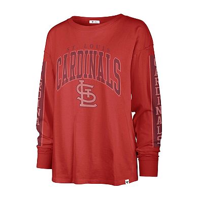Women's '47 Red St. Louis Cardinals Statement Long Sleeve T-Shirt