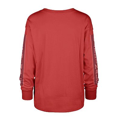 Women's '47 Red St. Louis Cardinals Statement Long Sleeve T-Shirt