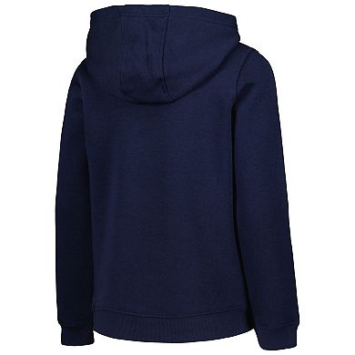 Youth Navy New York Yankees Team Primary Logo Pullover Hoodie