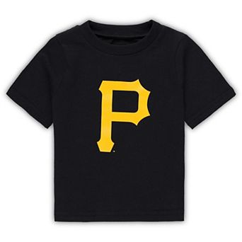 Infant Black Pittsburgh Pirates Team Crew Primary Logo T-Shirt