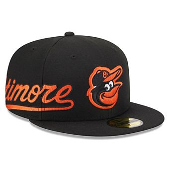 Men's New Era Black Baltimore Orioles Arch 59FIFTY Fitted Hat