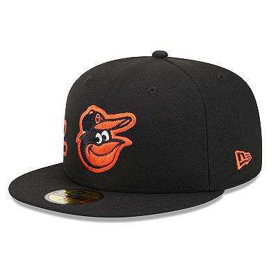 Men's New Era Black Baltimore Orioles Arch 59FIFTY Fitted Hat